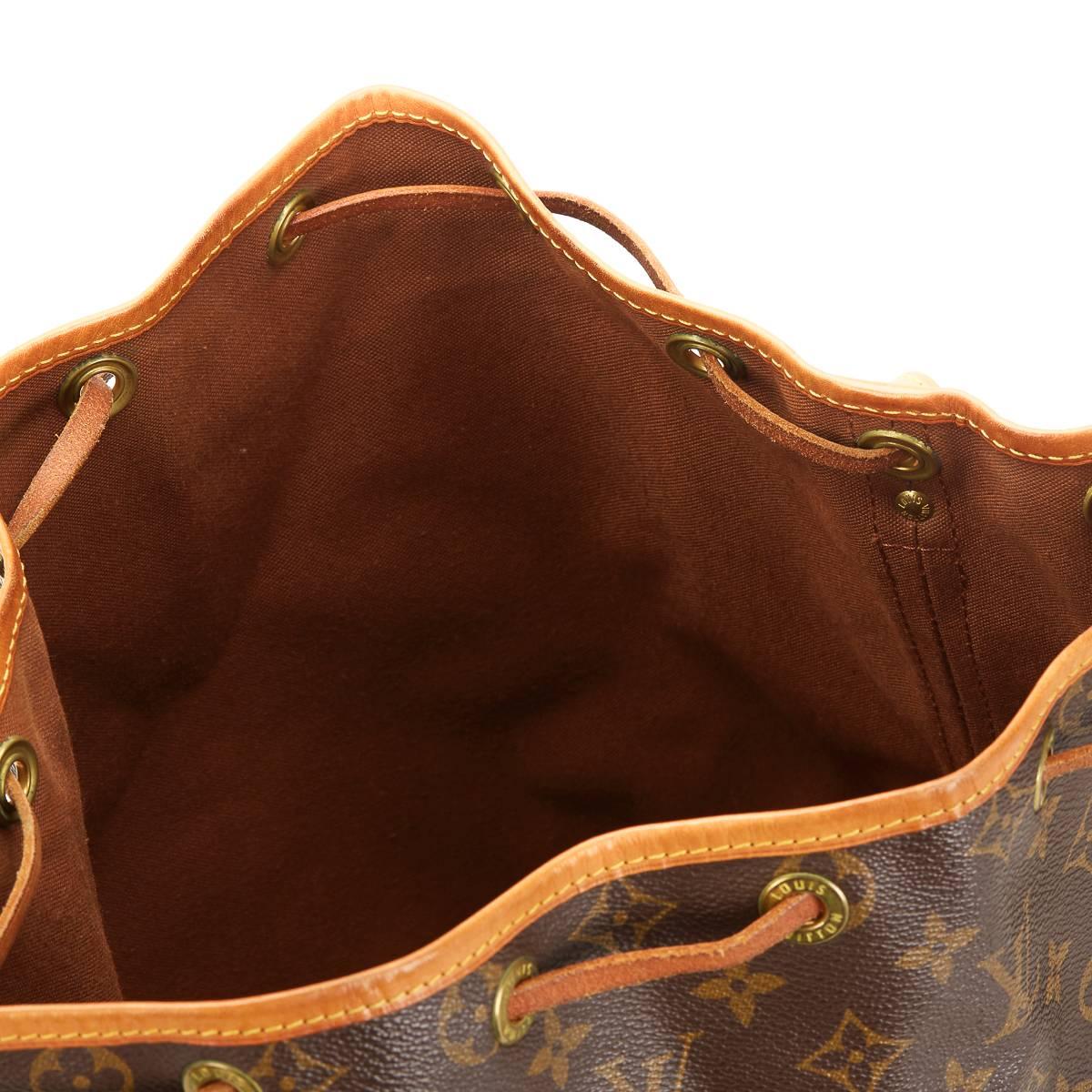 1990's Louis Vuitton Brown Classic Monogram Canvas Vintage Noé 2