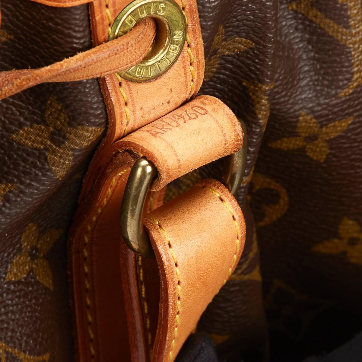 1990's Louis Vuitton Brown Classic Monogram Canvas Vintage Noé 1