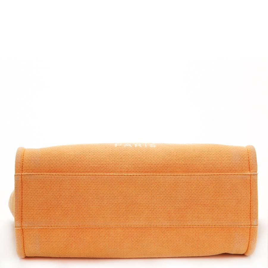 chanel deauville tote orange