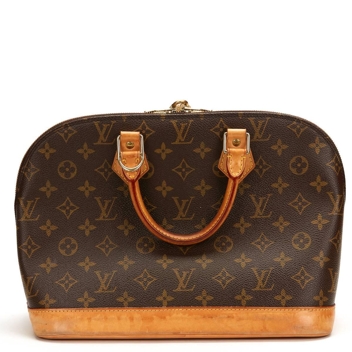 Women's 2000s Louis Vuitton Brown Classic Monogram Coated Canvas Alma MM