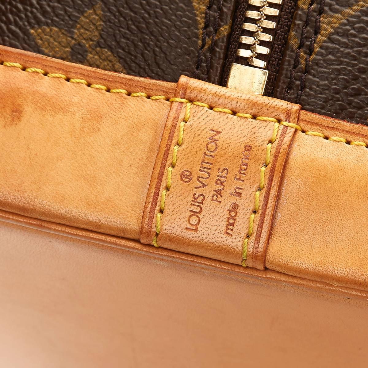 2000s Louis Vuitton Brown Classic Monogram Coated Canvas Alma MM 4