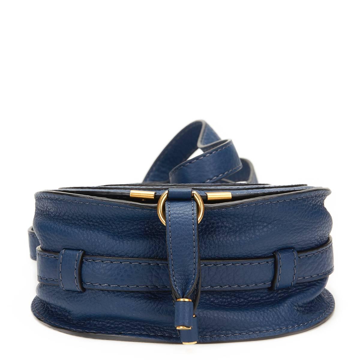 2016 Chloé Royal Navy Calfskin Mini Marcie 1