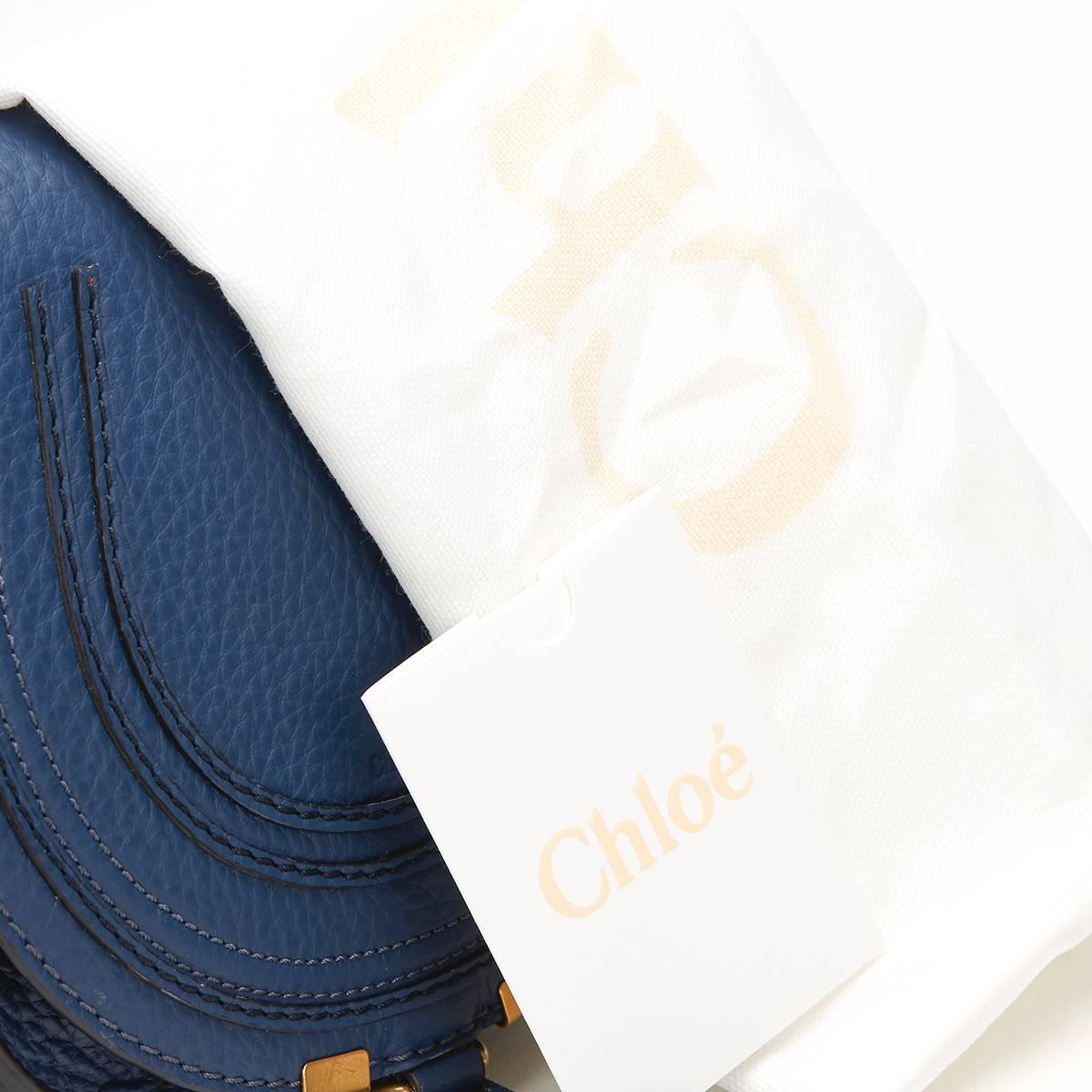 2016 Chloé Royal Navy Calfskin Mini Marcie 5