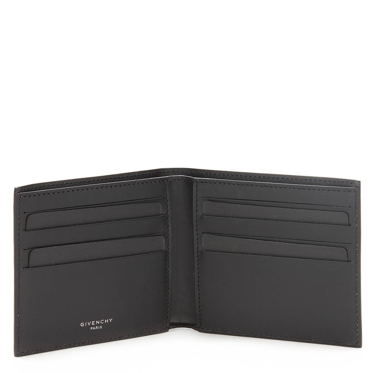 2010s Givenchy Black Coated Canvas Rottweiler Classic Single Bill Wallet In New Condition In Bishop's Stortford, Hertfordshire