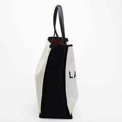 Chanel Black and White Canvas Ladies First Shopper Tote, 2010s