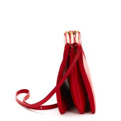 2013 Céline Red Smooth Lambskin Trio Bag