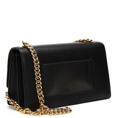2012 Céline Black Smooth Leather Case Flap Bag