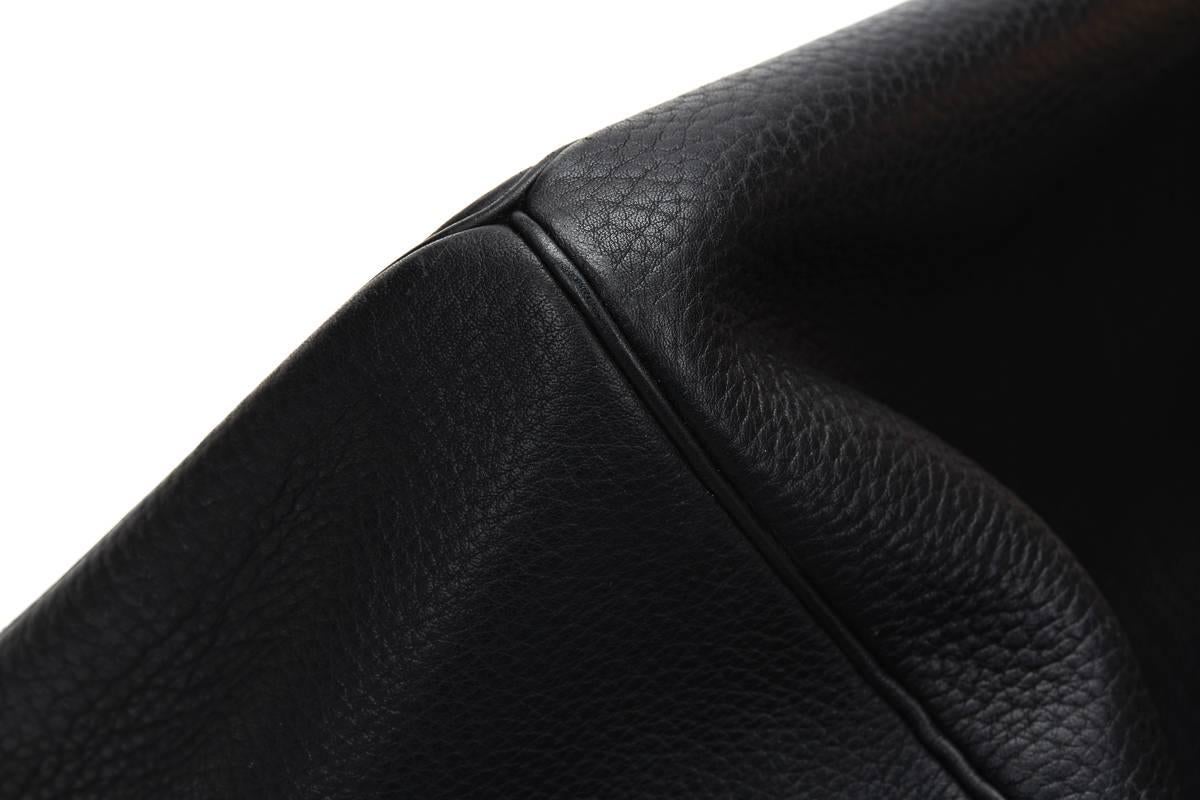 2000s Hermès Black Fjord Leather Birkin 40cm HAC 2