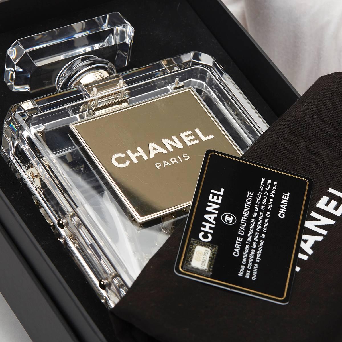 2014 Chanel Clear Plexiglass No. 5 Perfume Bottle Bag  3
