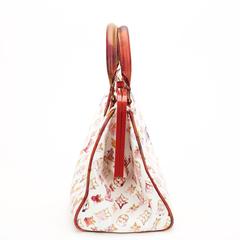 2000s Louis Vuitton Coated Canvas & Lizard Richard Prince Watercolore Aquarelle