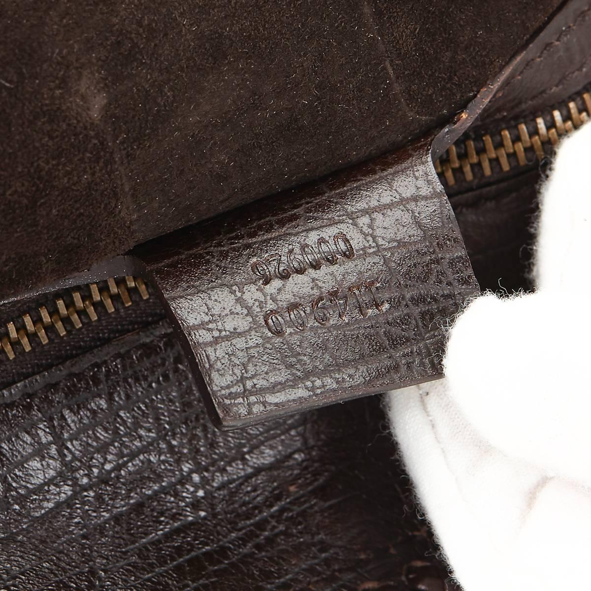 2000s Gucci Beige Ostrich Leather Horsebit Hobo Bag 2