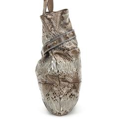 CHLOE Taupe Python Joan Bucket Bag