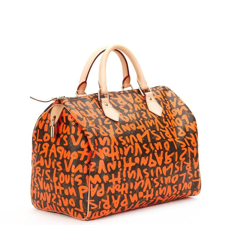 Louis Vuitton Limited Editiion Stephen Sprouse Neon Orange Graffiti Zippy  Wallet at 1stDibs