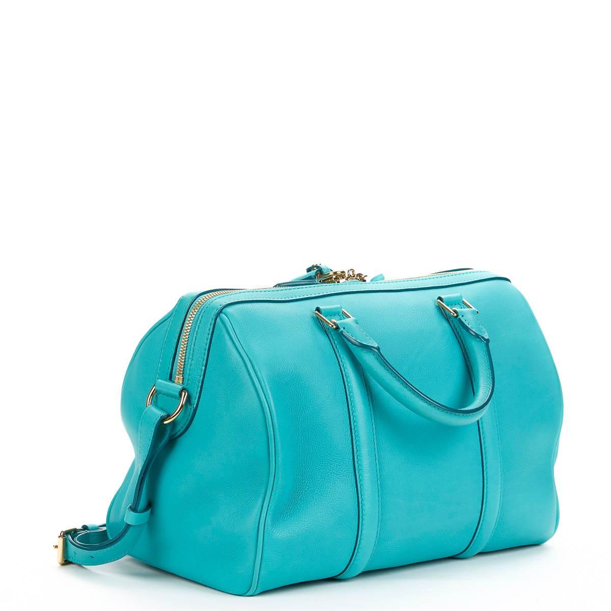 Blue 2011 Louis Vuitton Turquoise Calfskin Sofia Coppola PM