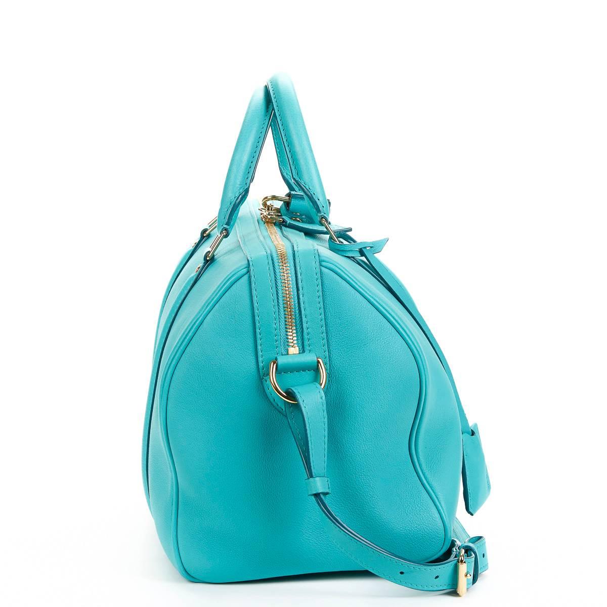 Women's 2011 Louis Vuitton Turquoise Calfskin Sofia Coppola PM