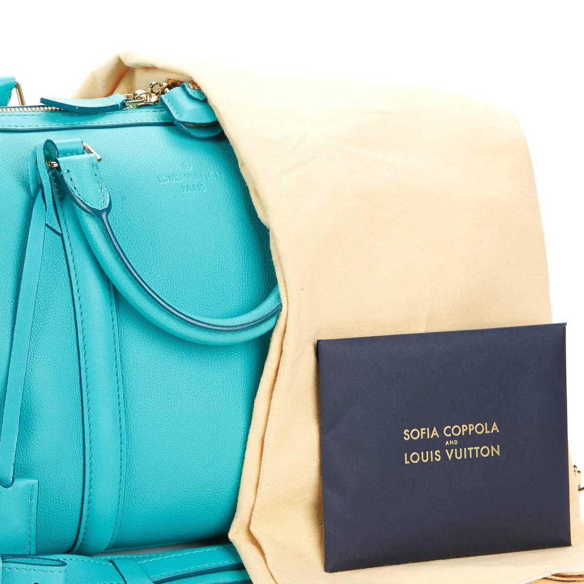 2011 Louis Vuitton Turquoise Calfskin Sofia Coppola PM 5