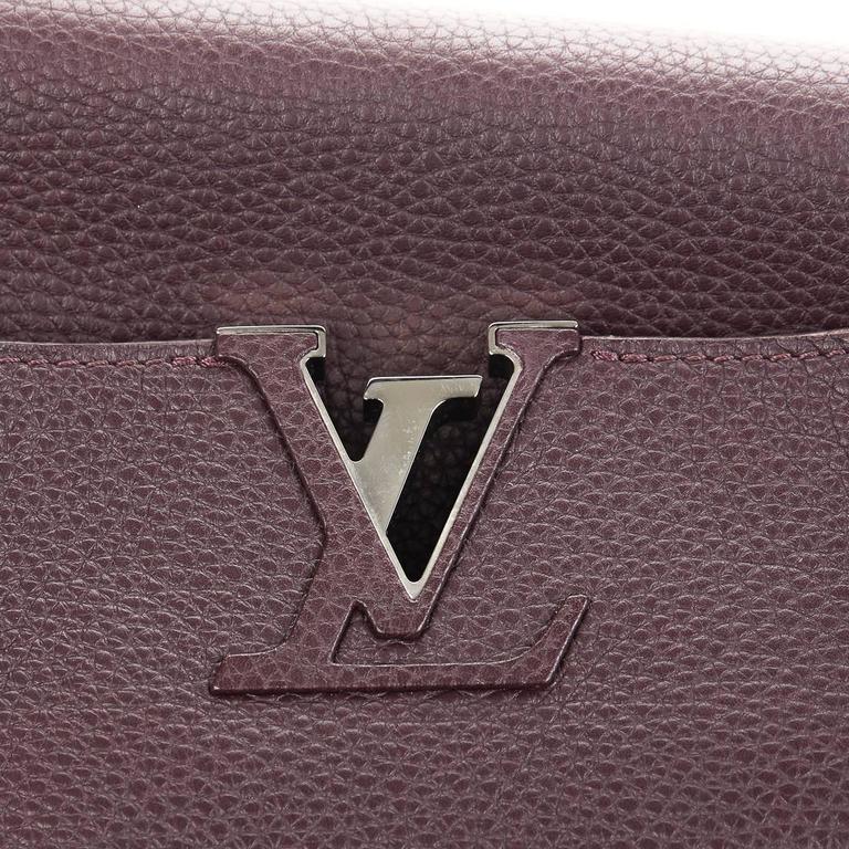 2013 Louis Vuitton Quetsche Taurillon Leather Capucines MM at 1stDibs