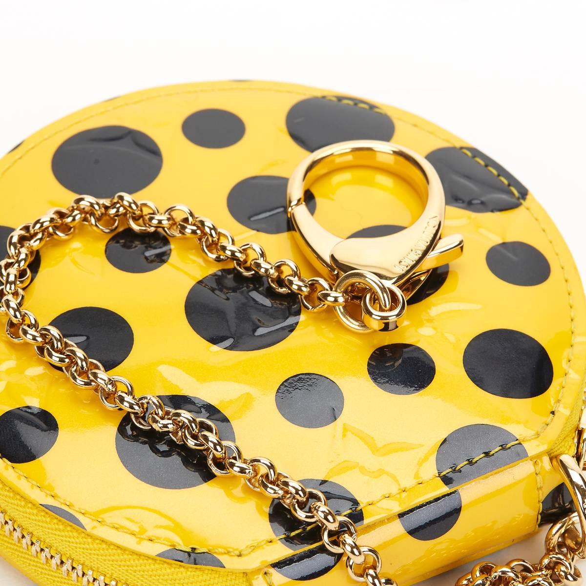 Louis Vuitton Vernis Leather Dots Infinity Juane Yayoi Kusama Round Coin 2010s  2