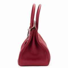 2016 Hermes Rouge Grenat Togo Cuir Birkin 35cm