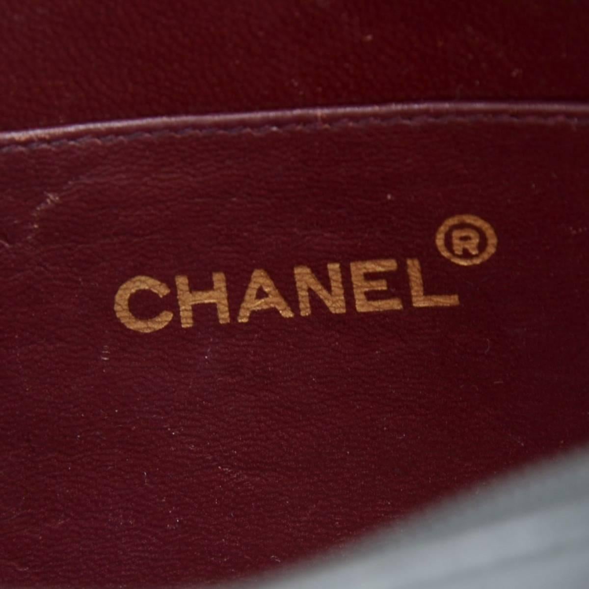 1980s Chanel Black Quilted Lambskin Vintage Timeless Shoulder Bag 2