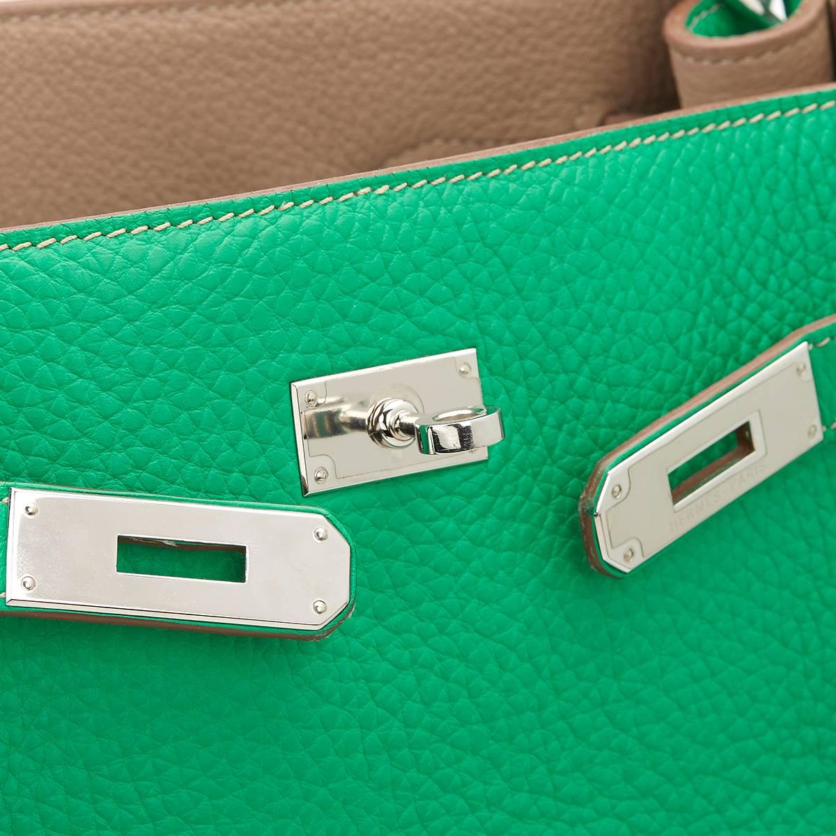 2013 Hermes Menthe Clemence Leather So Kelly 26 1