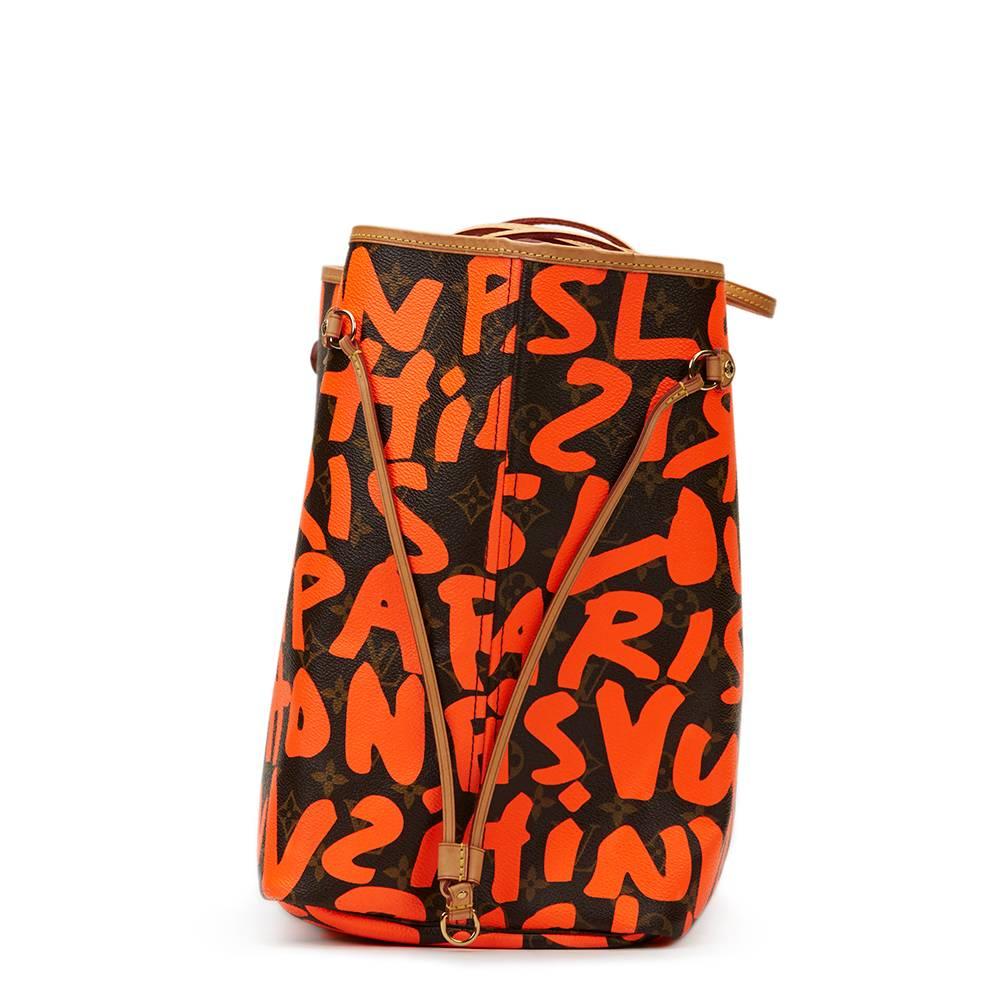 LOUIS VUITTON
Canvas Stephen Sprouse Orange Graffiti Monogram Neverfull GM

This LOUIS VUITTON Neverfull GM is in Excellent Pre-Owned Condition accompanied by Louis Vuitton Dust Bag, Care Booklet, Tag. Circa 2009. Primarily made from Coated Canvas