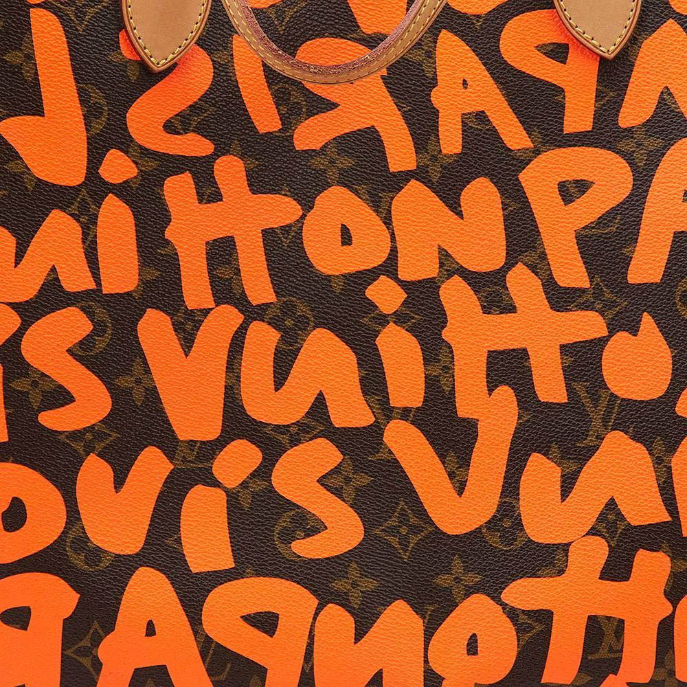 2009 Louis Vuitton Canvas Stephen Sprouse Orange Graffiti Monogram Neverfull GM 4