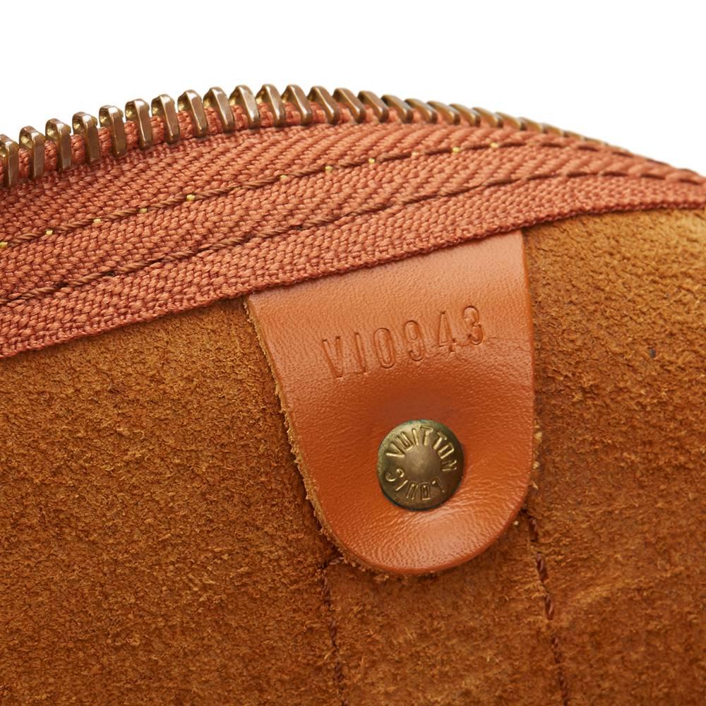 1990s Louis Vuitton Gold Epi Leather Vintage Keepall 45 2