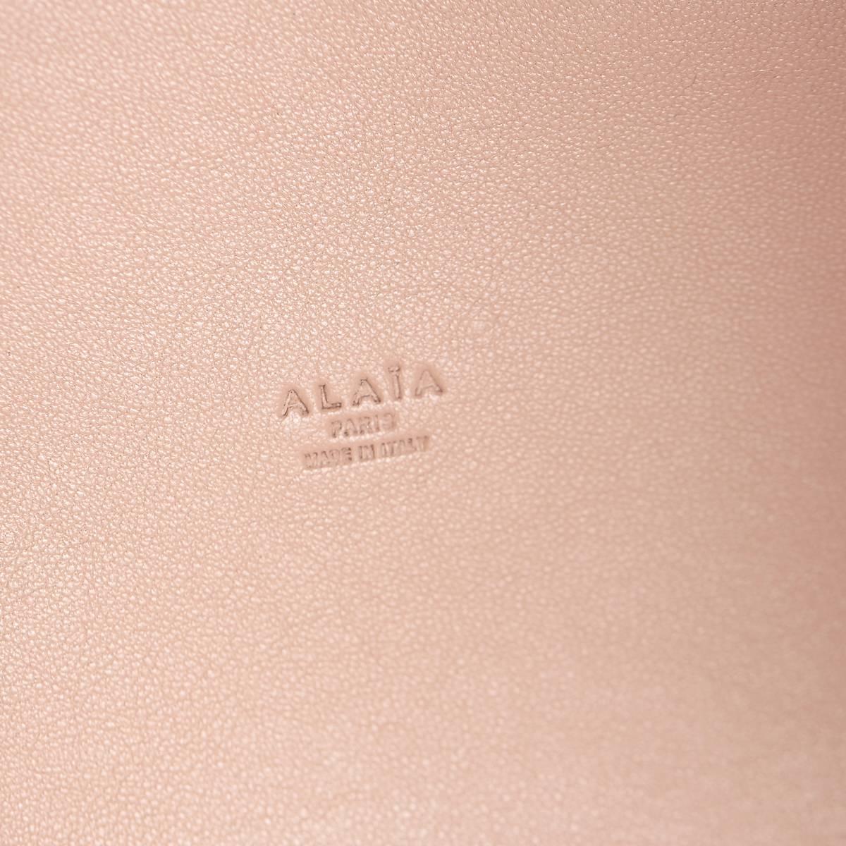 2000 Alaia Python & Orange Leather Perforated Shopper 3
