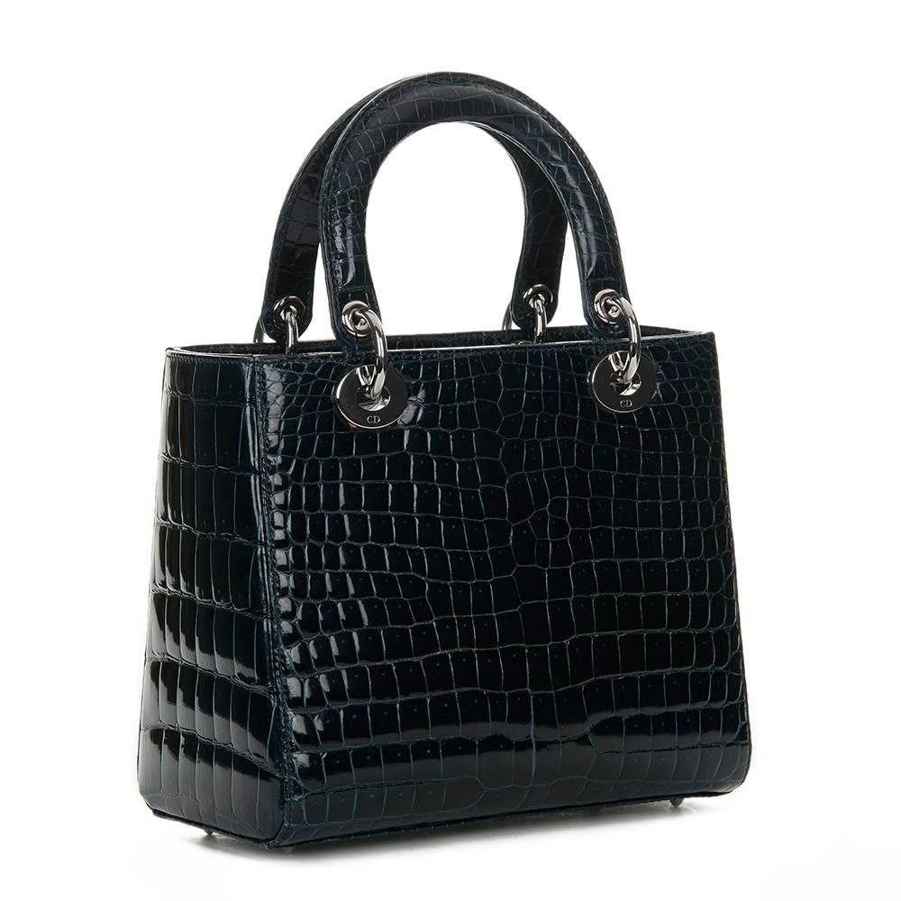 lady dior bag black shiny