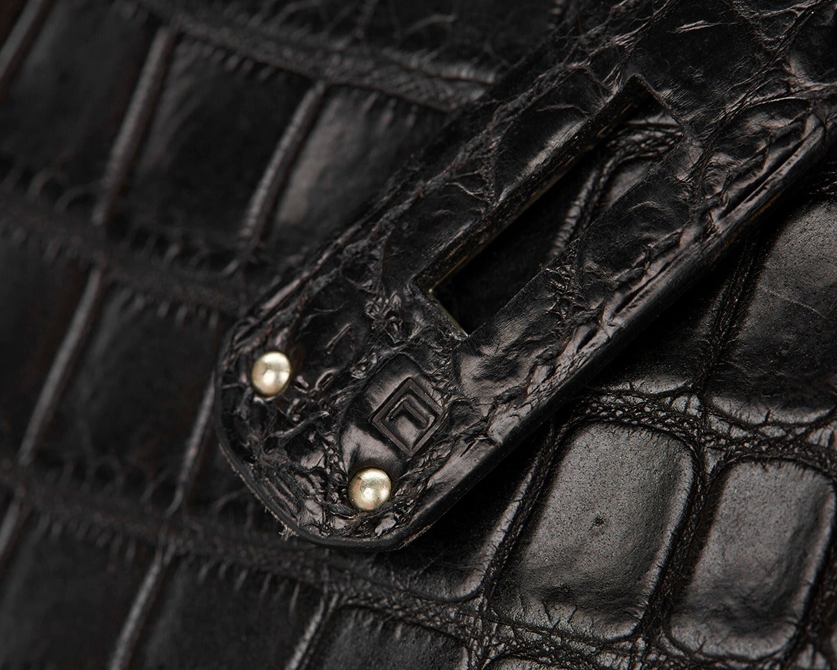 2008 Black Crocodile Porosus Leather Vintage Birkin 30cm 4