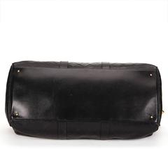 1990s Chanel Black Quilted Lambskin Vintage Boston Travel Bag