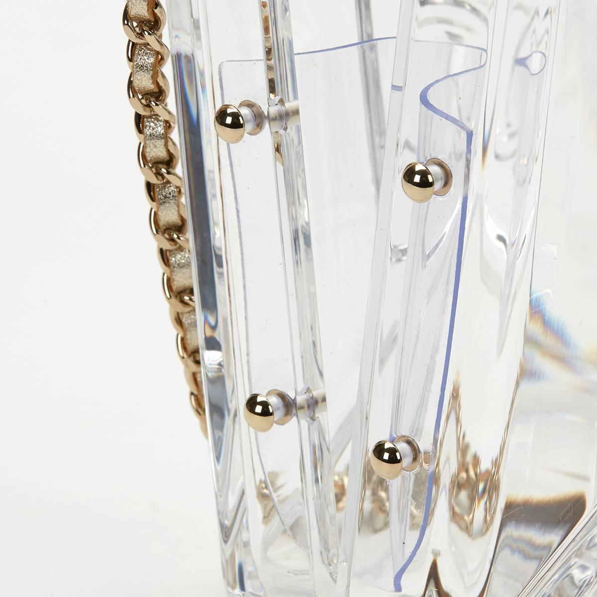 2015 Chanel Clear Plexiglass Dubai by Night Gas Can Minaudiere 3