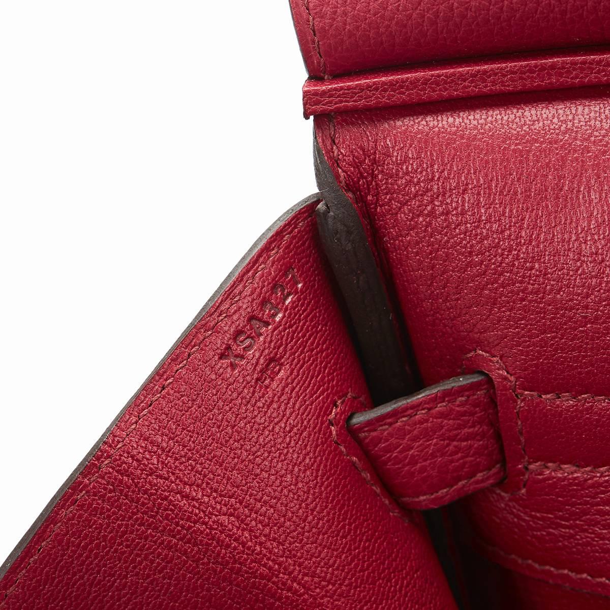 2016 Hermes Rouge Grenat Togo Leather Birkin 35cm 3