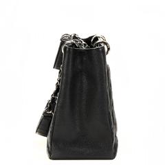 2012 Chanel Black Caviar Leather Grand Shopping Tote GST