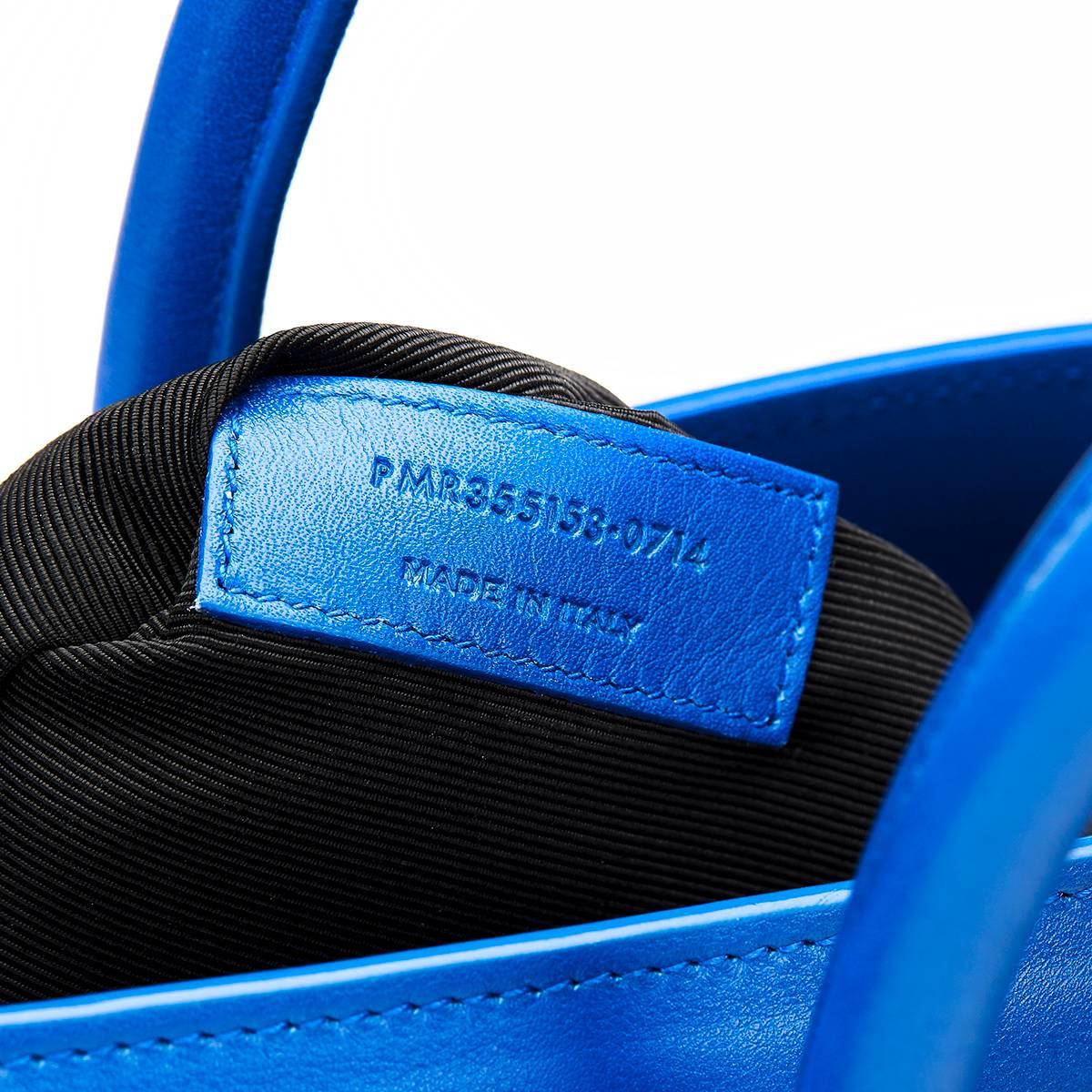 2016 Saint Laurent Royal Blue Calfskin Classic Small Sac De Jour 1