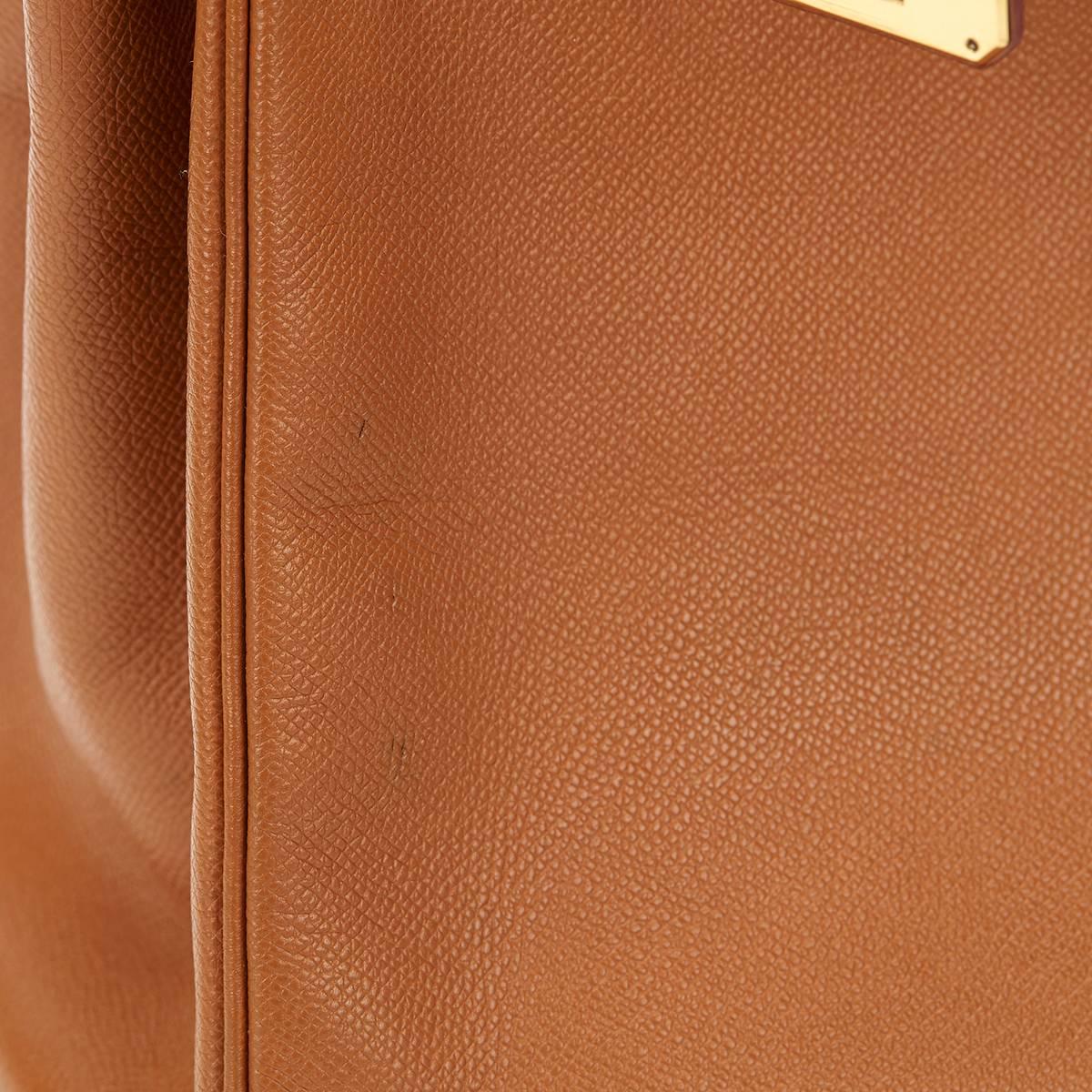 2000s Hermes Gold Courchevel Leather Birkin 35cm 4