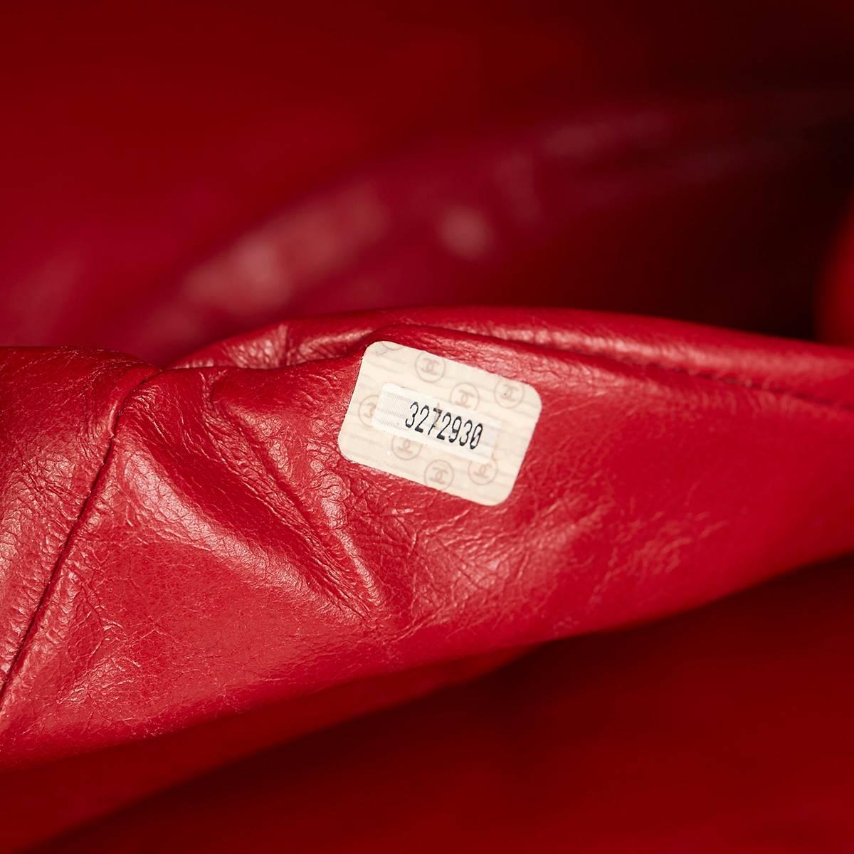 1990s Chanel Red Lambskin Vintage Timeless Shoulder Tote 1