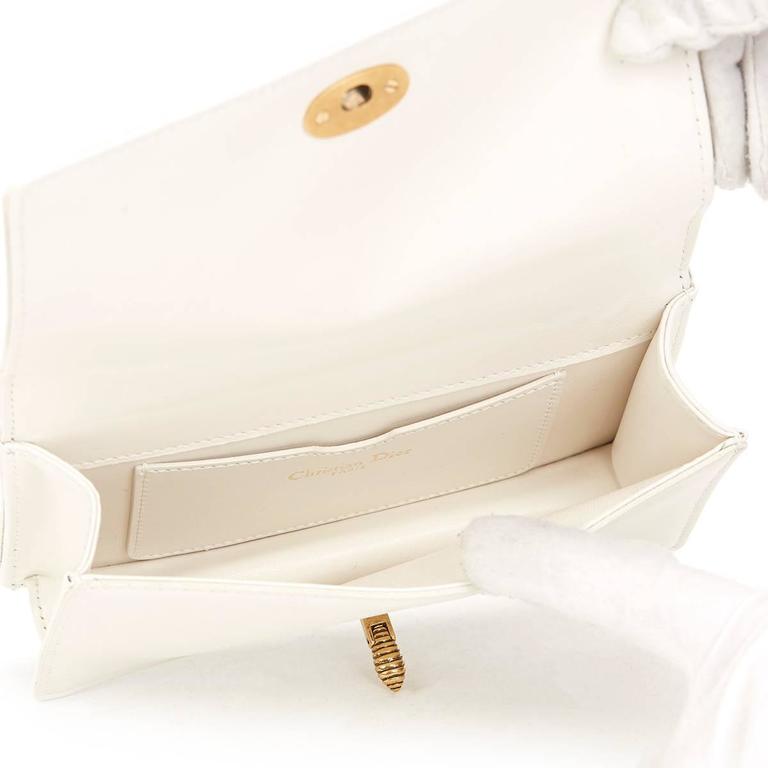 2016 Christian Dior White Calfskin Bee Pouch at 1stDibs | dior bee ...