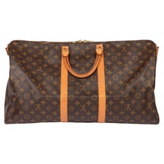 Louis Vuitton Brown Monogram Coated Canvas Vintage Keepall 55 Bandoulière