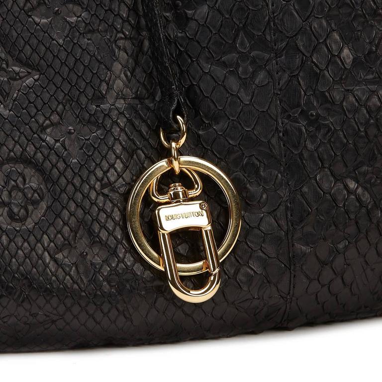 Louis Vuitton Noir Python Limited Edition Artsy MM Bag Louis