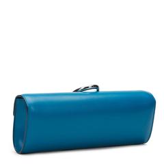 2015 Hermes Blue Izmir Tadelakt Leather Egee Clutch