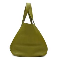 2007 Hermes Vert Anis Clemence Leather Picotin GM