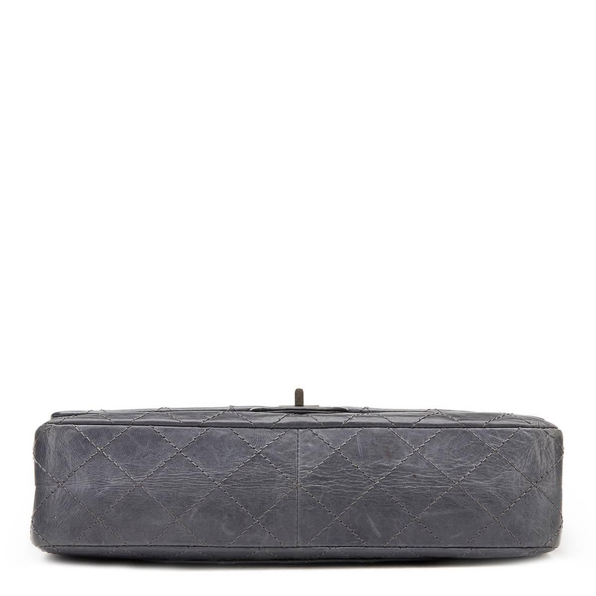 CHANEL
Grey Quilted Calfskin 50th Anniversary 2.55 Reissue 226 Double Flap Bag

This CHANEL 2.55 Reissue 226 Double Flap Bag is in Excellent Pre-Owned Condition accompanied by Chanel Dust Bag, Authenticity Card, Care Card. Circa 2005. Primarily made