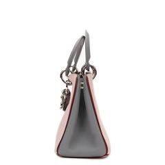 2014 Christian Dior Pink, Grey & Burgundy Calfskin Mini Diorissimo