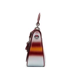 2015 Christian Dior Maroon Mustard and Blue Gradient Grained Calfskin Dune Bag