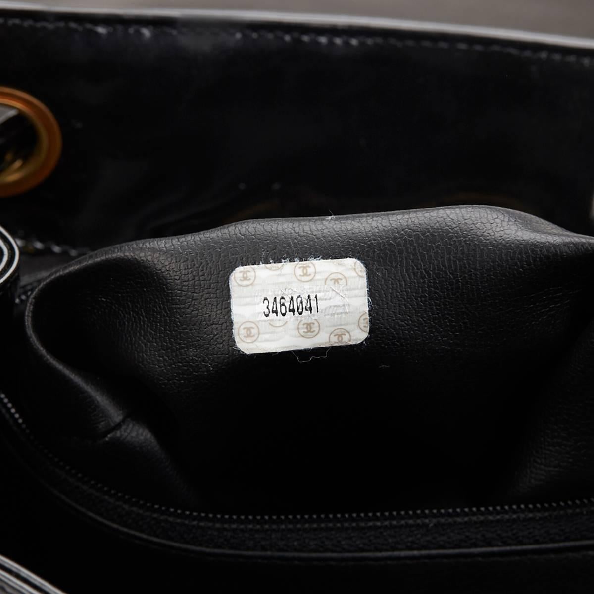 1990s Chanel Black Patent Leather Vintage Timeless Backpack at 1stDibs