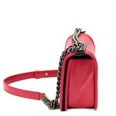 2010s Chanel Fuchsia Pink Quilted Calfskin Medium Le Boy