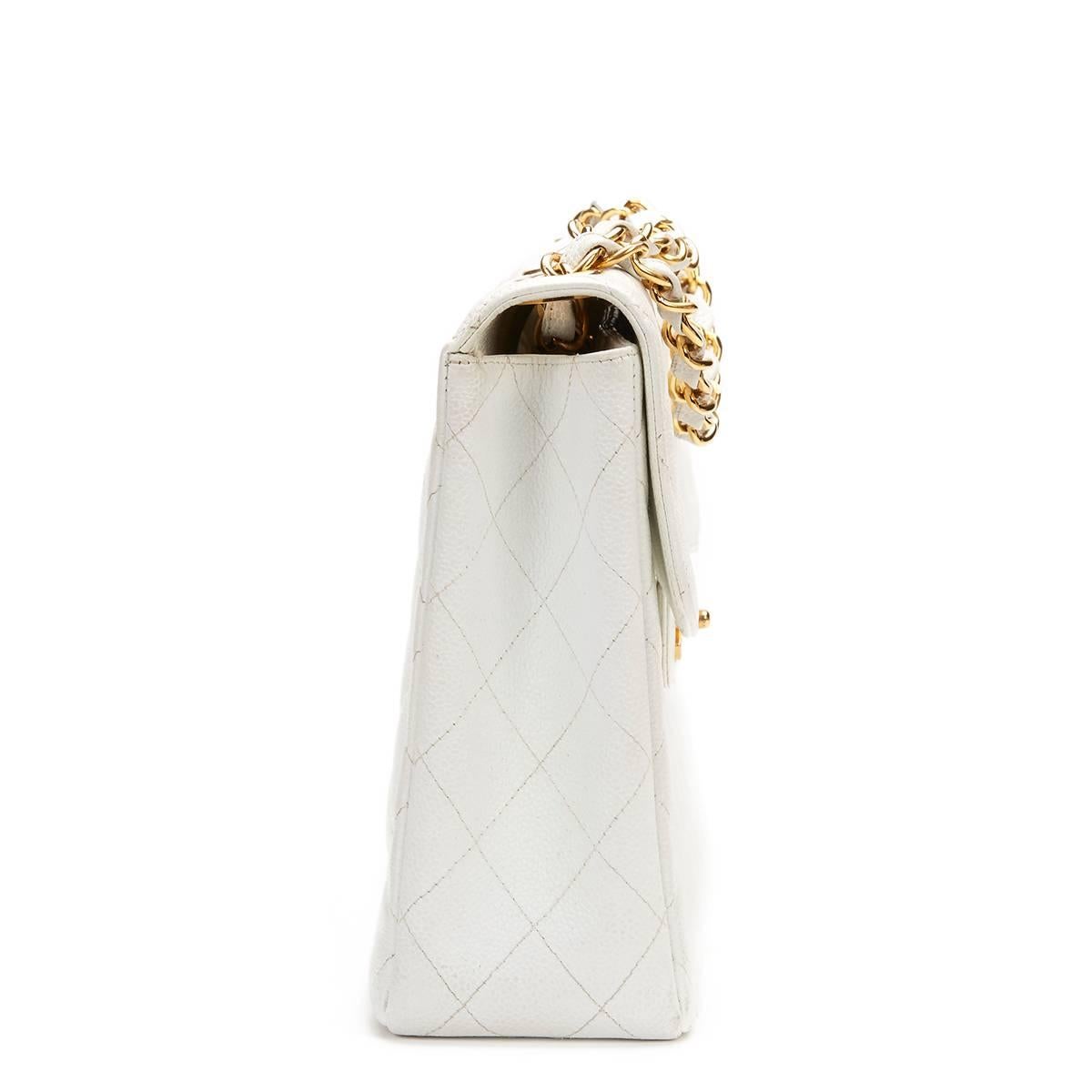 chanel vintage jumbo caviar