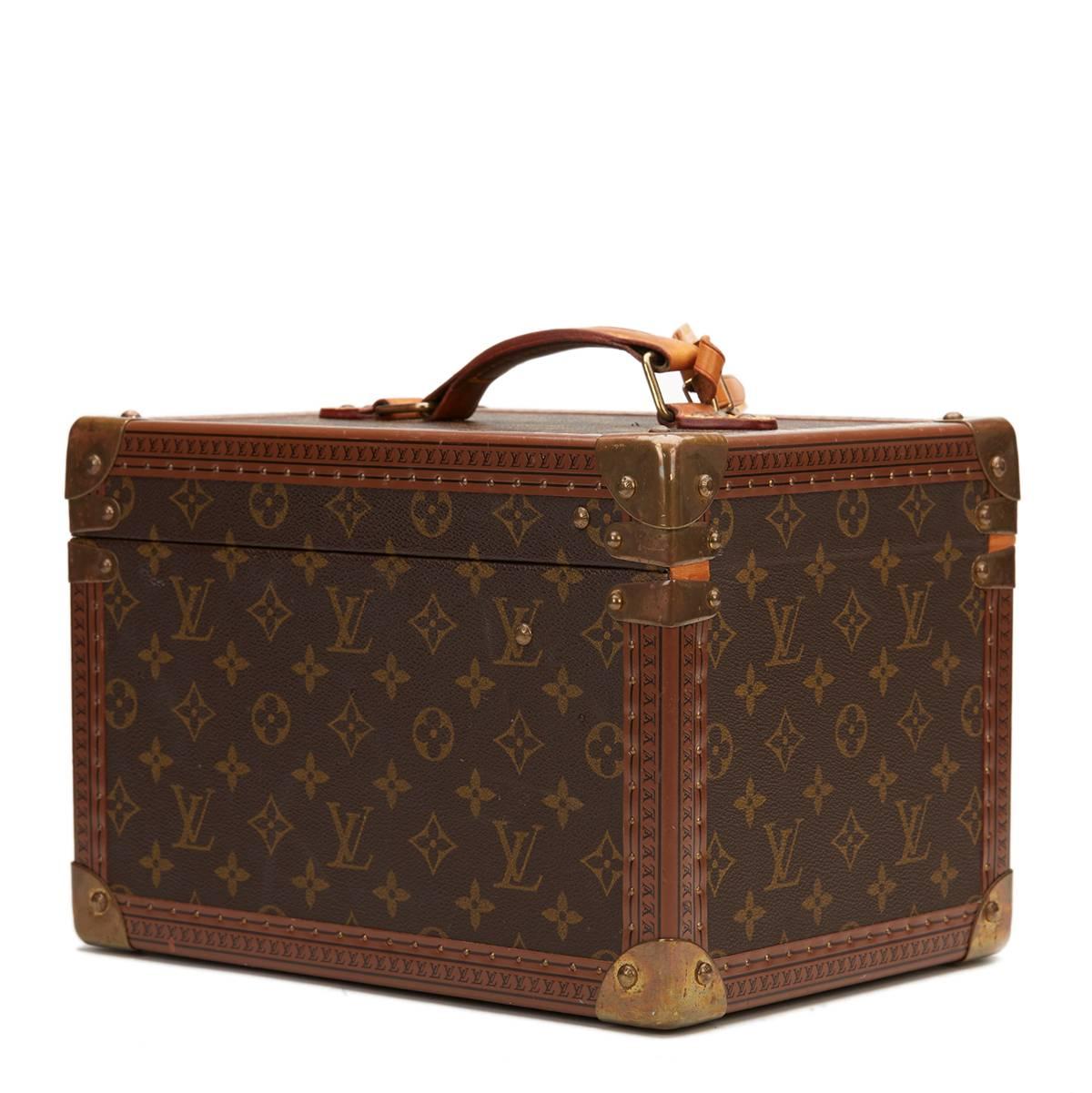 Women's 1990s Louis Vuitton Brown Classic Monogram Canvas Vintage Boite Flacons